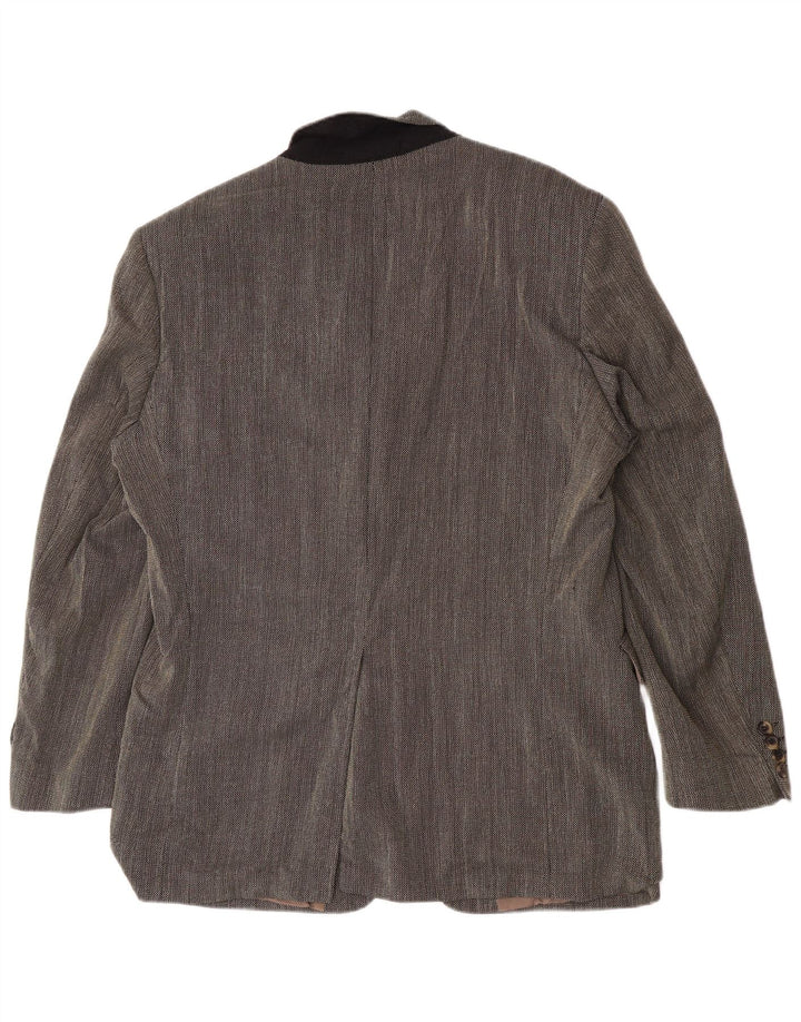 Hugo Boss Chaqueta tipo blazer de 3 botones para hombre EU 54 2XL Lana virgen gris