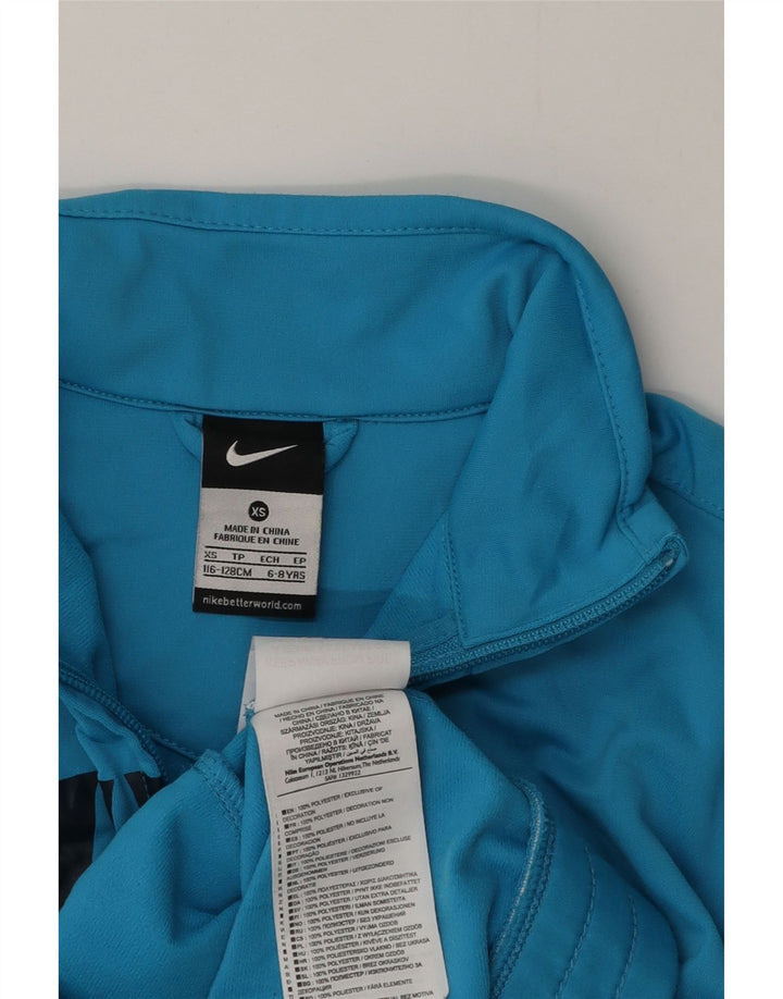 Nike Boys Graphic Chándal Top Chaqueta 6-7 años XS Azul Poliéster