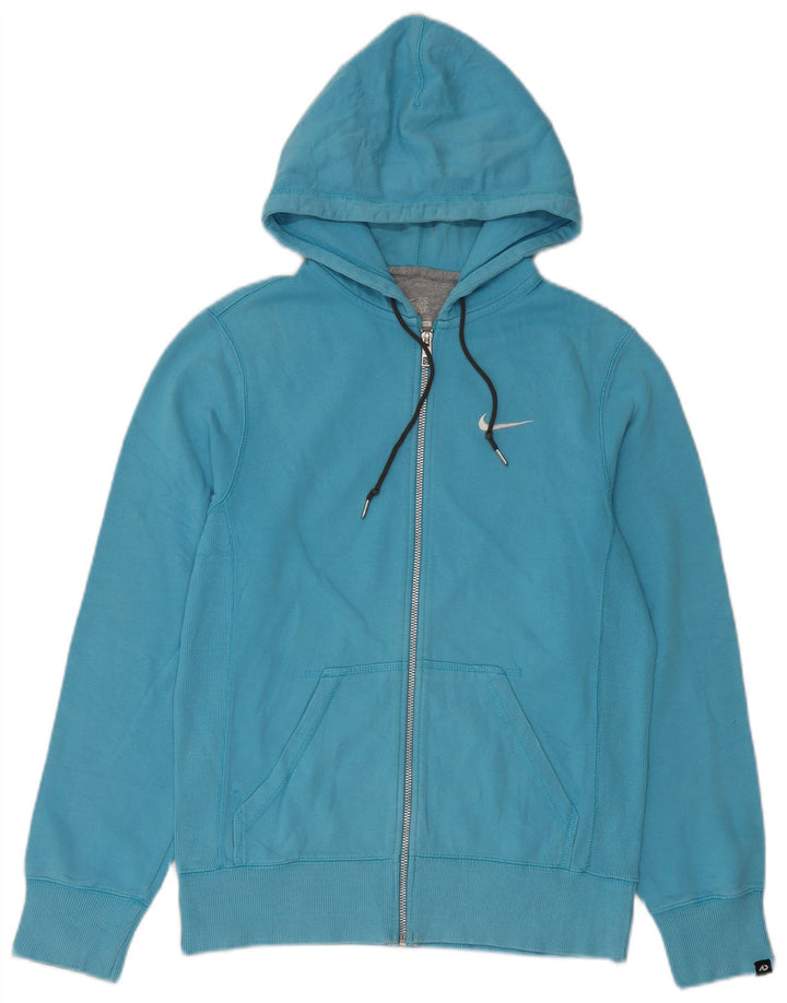 Nike - Sudadera con capucha y cremallera para hombre, color azul pequeño