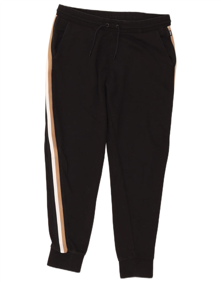 Hugo Boss Hombre Pantalones De Chándal Joggers Grande Poliéster Negro