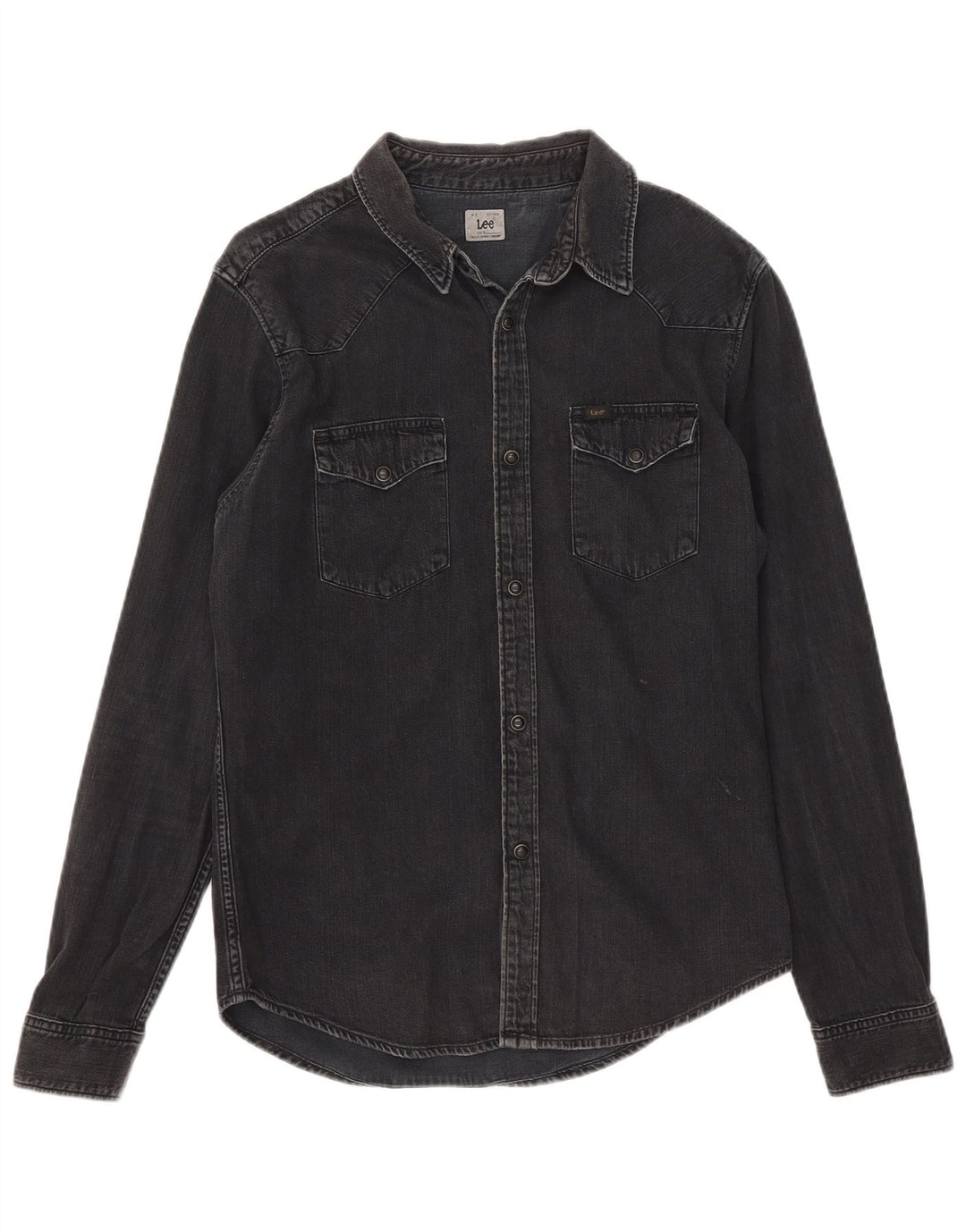 Camisa vaquera LEE para hombre Algodón negro mediano