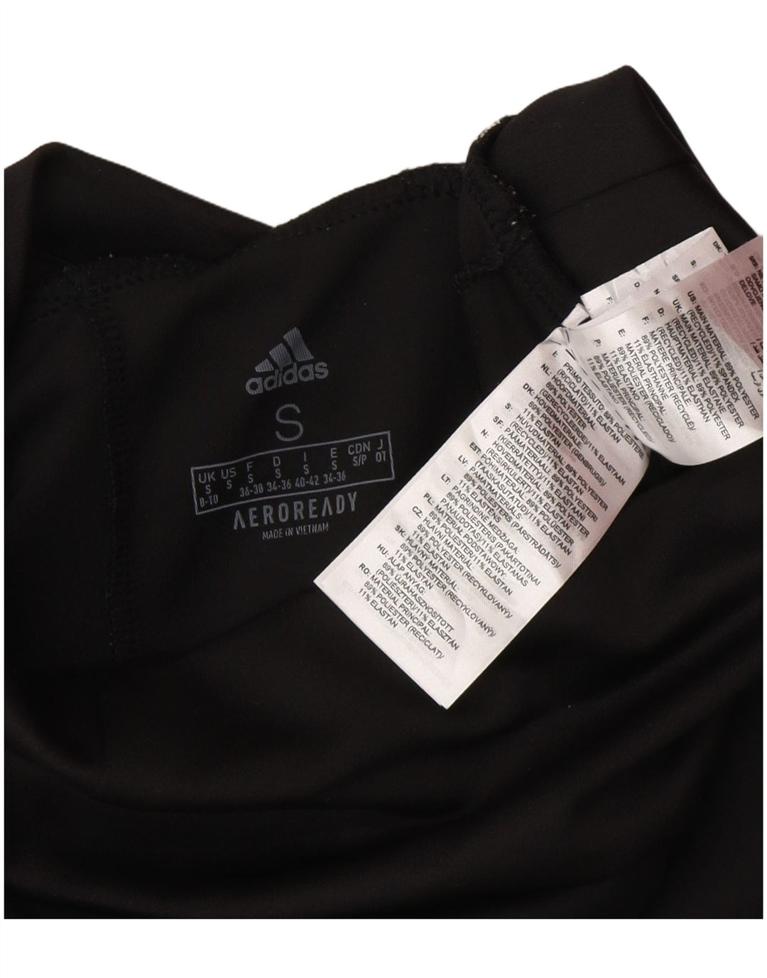 Adidas Leggings Aeroready para mujer Reino Unido 8/10 Pequeño Poliéster negro