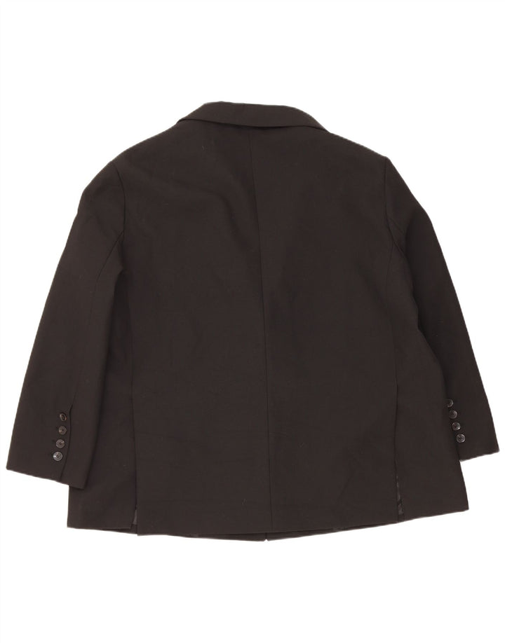 Zara Chaqueta tipo blazer extragrande con 2 botones para mujer UK 6 XS Poliéster negro