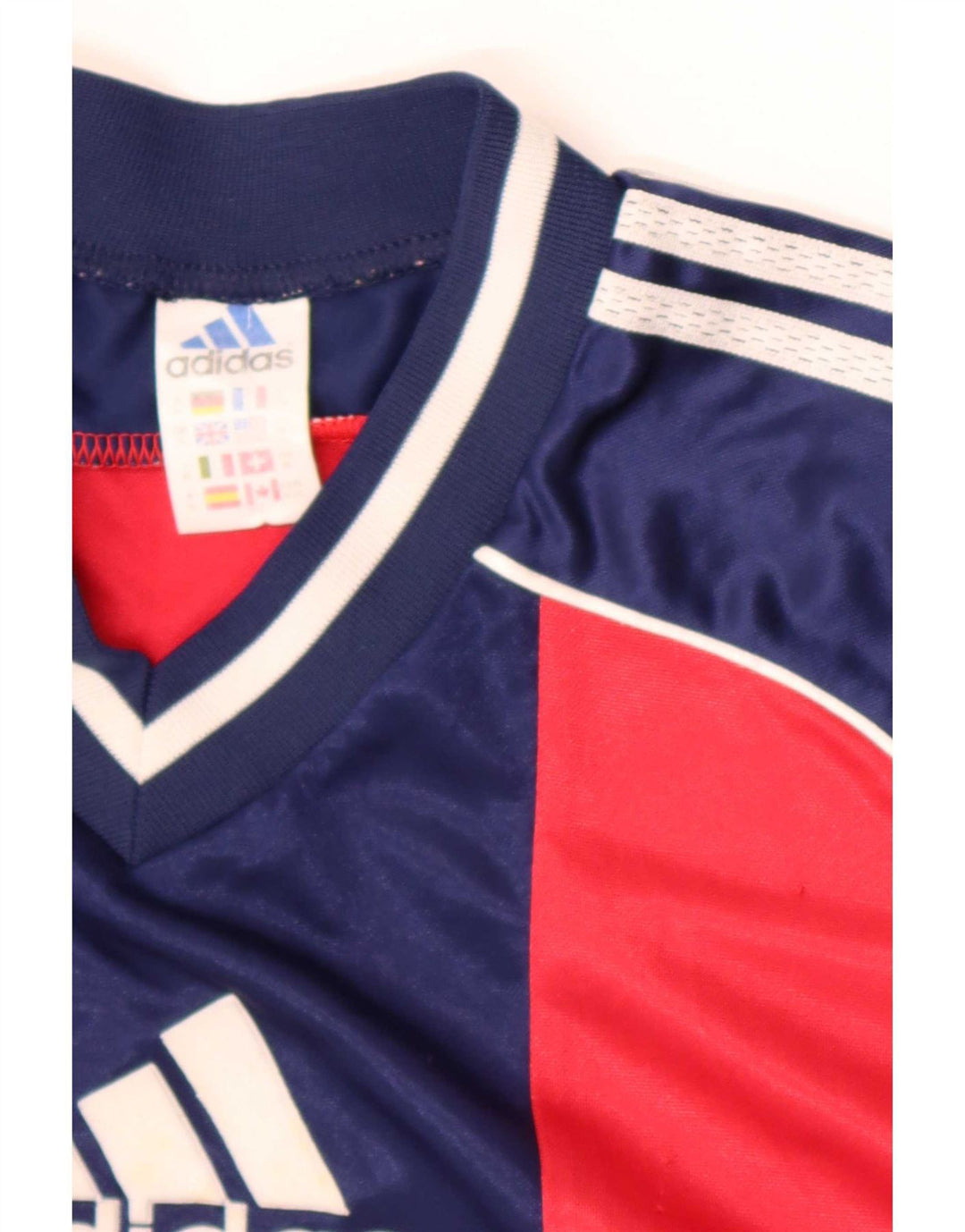 Adidas Hombre Camiseta Gráfica Top XL Rojo Colorblock Poliéster