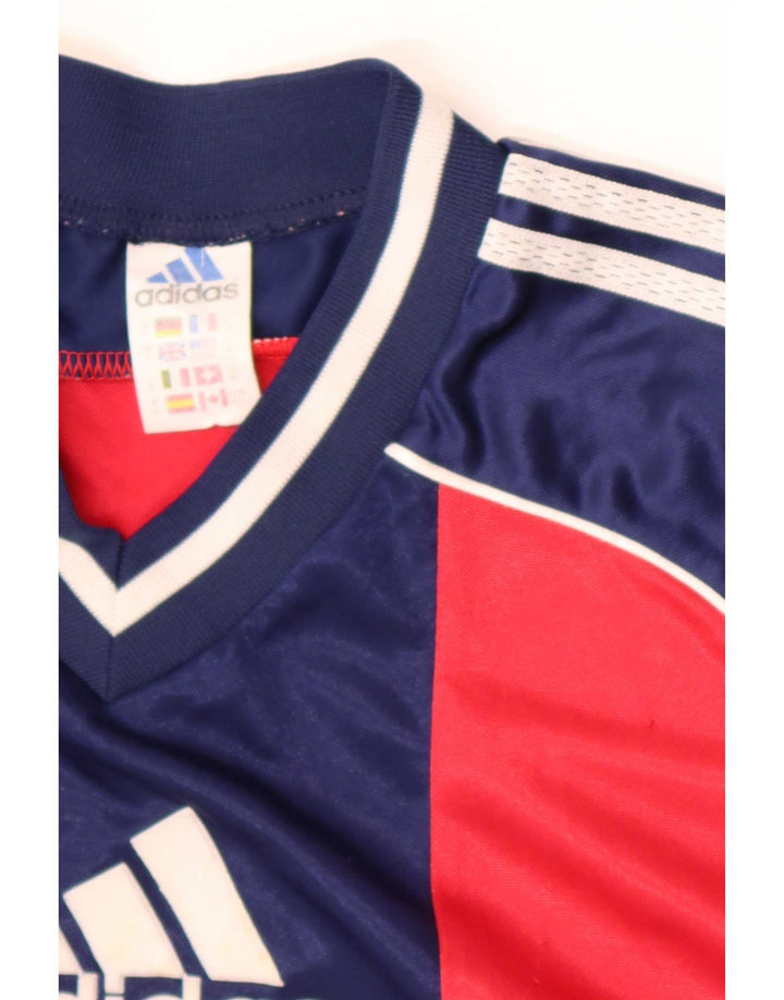Adidas Hombre Camiseta Gráfica Top XL Rojo Colorblock Poliéster