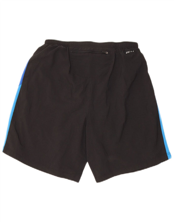 Pantalones cortos deportivos Nike Dri Fit para hombre, talla pequeña, color negro