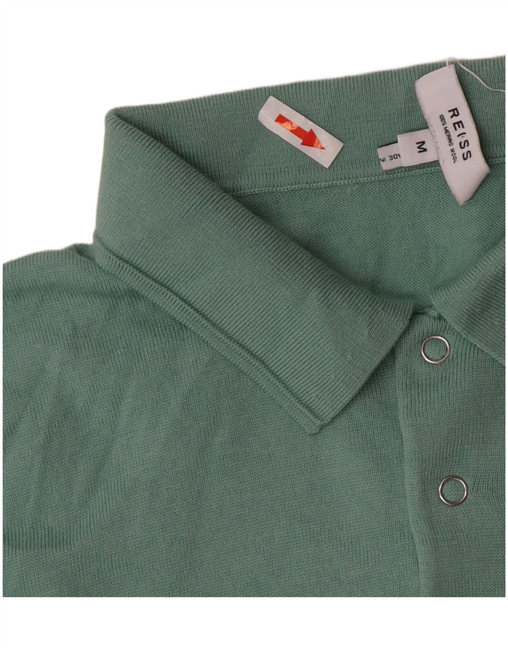 Polo Reiss De Lana Verde Medio Hombre