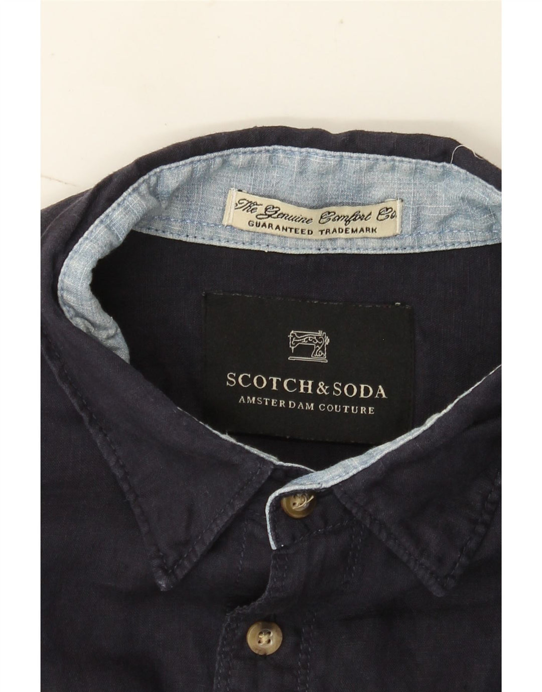 Camisa Scotch & Soda Amsterdam Couture para hombre Azul marino mediano