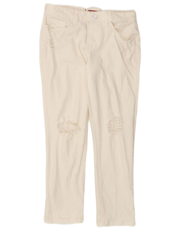 Tommy Hilfiger Jeans Cónicos Boyfriend para Mujer US 4 Small W34 L28 Blanco