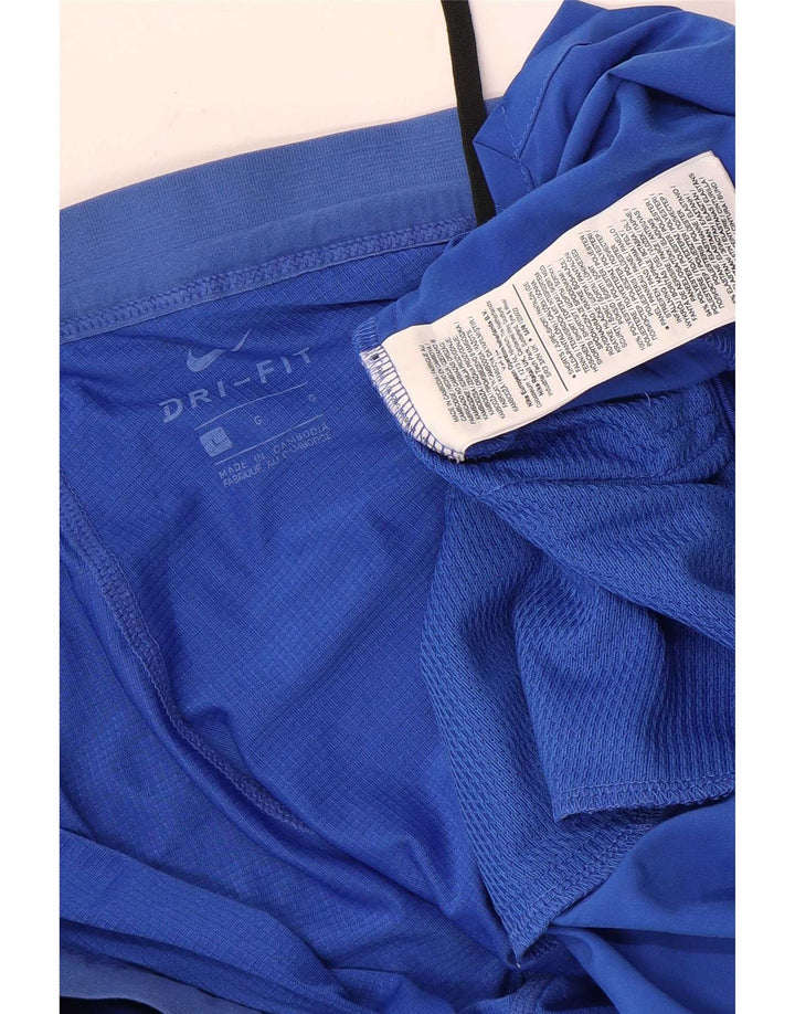 Nike - Pantalones cortos deportivos Dri Fit para hombre, poliéster azul grande