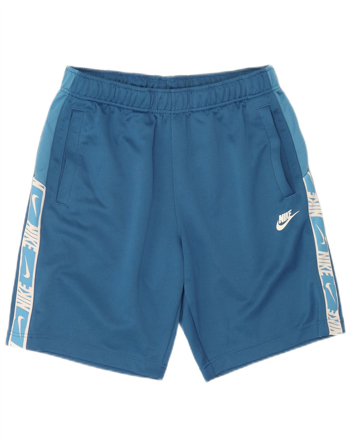 Pantalones cortos deportivos con estampado gráfico para hombre Nike Poliéster azul medio