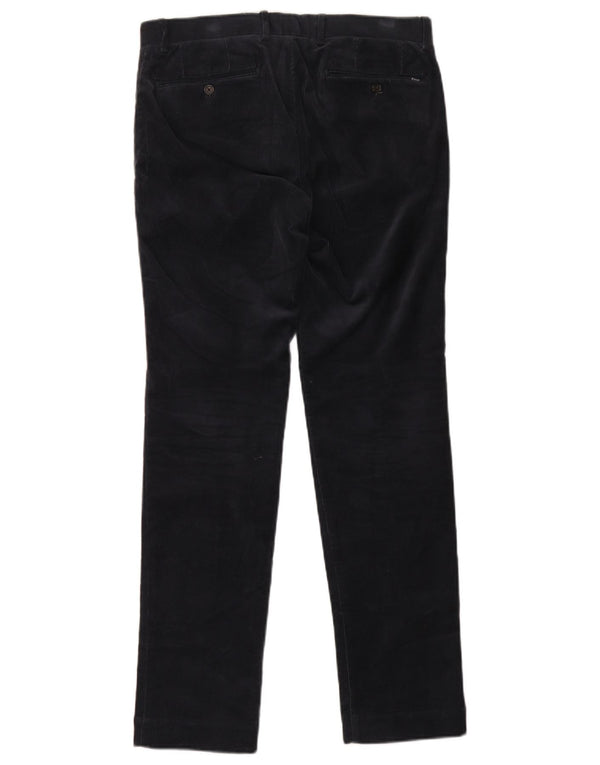 Polo Ralph Lauren Pantalones de pana delgados para hombre W31 L32 Algodón azul marino