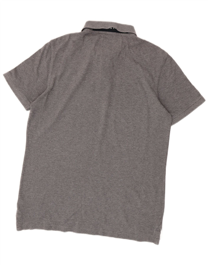 Crew Clothing Polo para hombre pequeño algodón gris