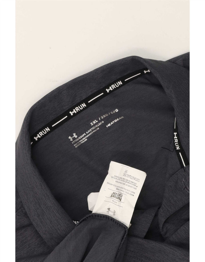 Polo Under Armour Hombre 2XL Poliéster Gris