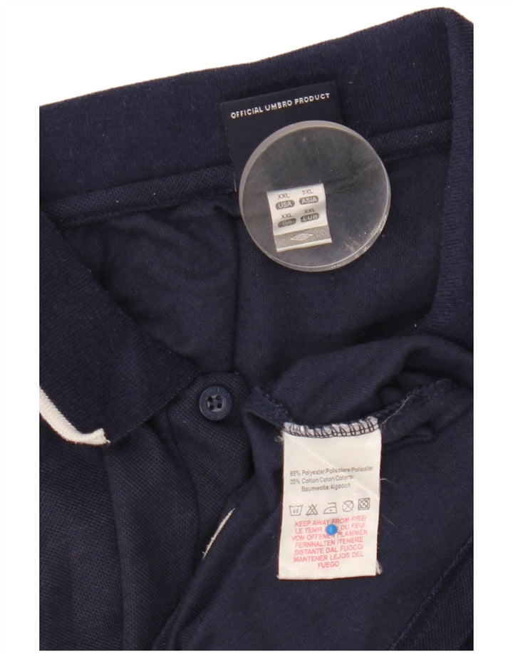 Polo Umbro Hombre 2XL Azul Marino Poliéster
