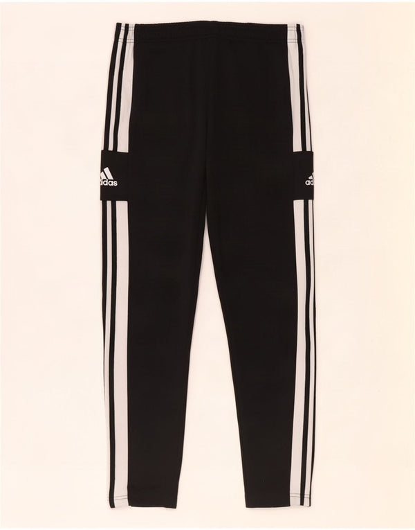 Adidas Boys Graphic Tracksuit Trousers 13-14 Years Black Colourblock
