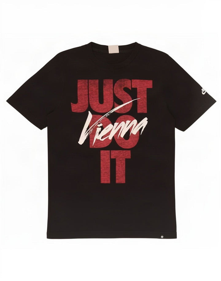 Nike - Camiseta gráfica para hombre, talla pequeña, algodón negro