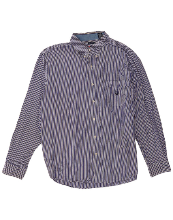Chaps Camisa para hombre 2XL Algodón a rayas azules