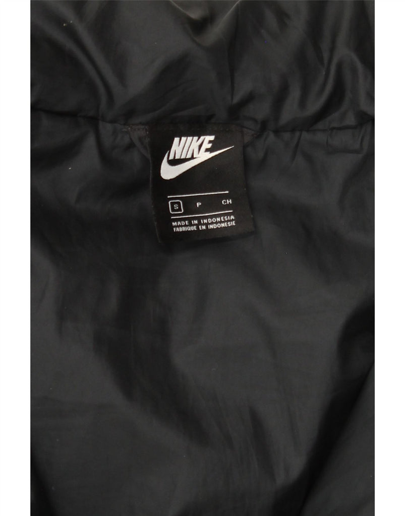 NIKE Mens Hooded Padded Jacket UK 36 Small Navy Blue Polyester Vintage Nike and Second-Hand Nike from Messina Hembry 