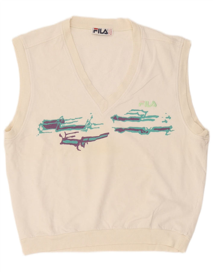 Fila Mens Graphic Vest Tank Top IT 52 Grande Blanco