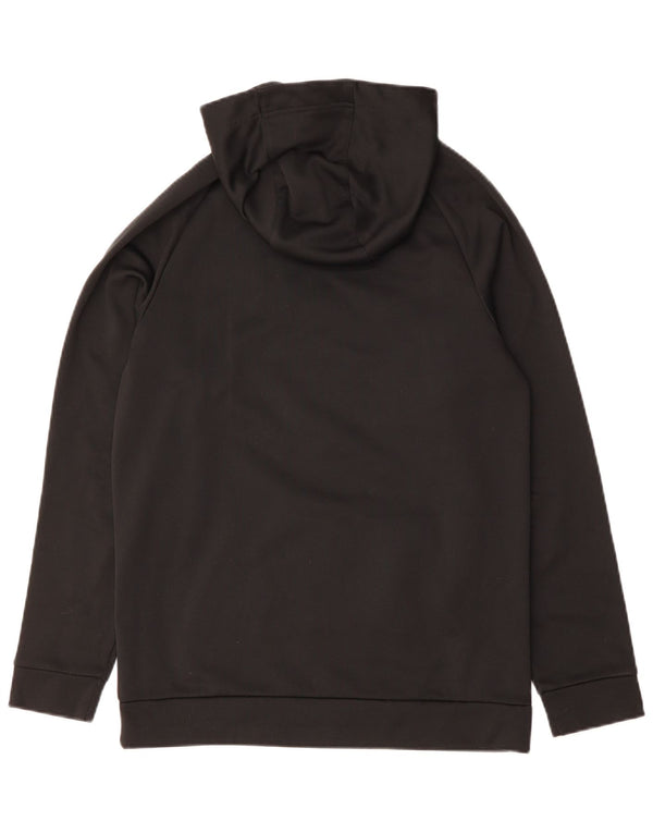 Nike Therma-Fit Graphic Sudadera con capucha para hombre, talla pequeña, poliéster negro