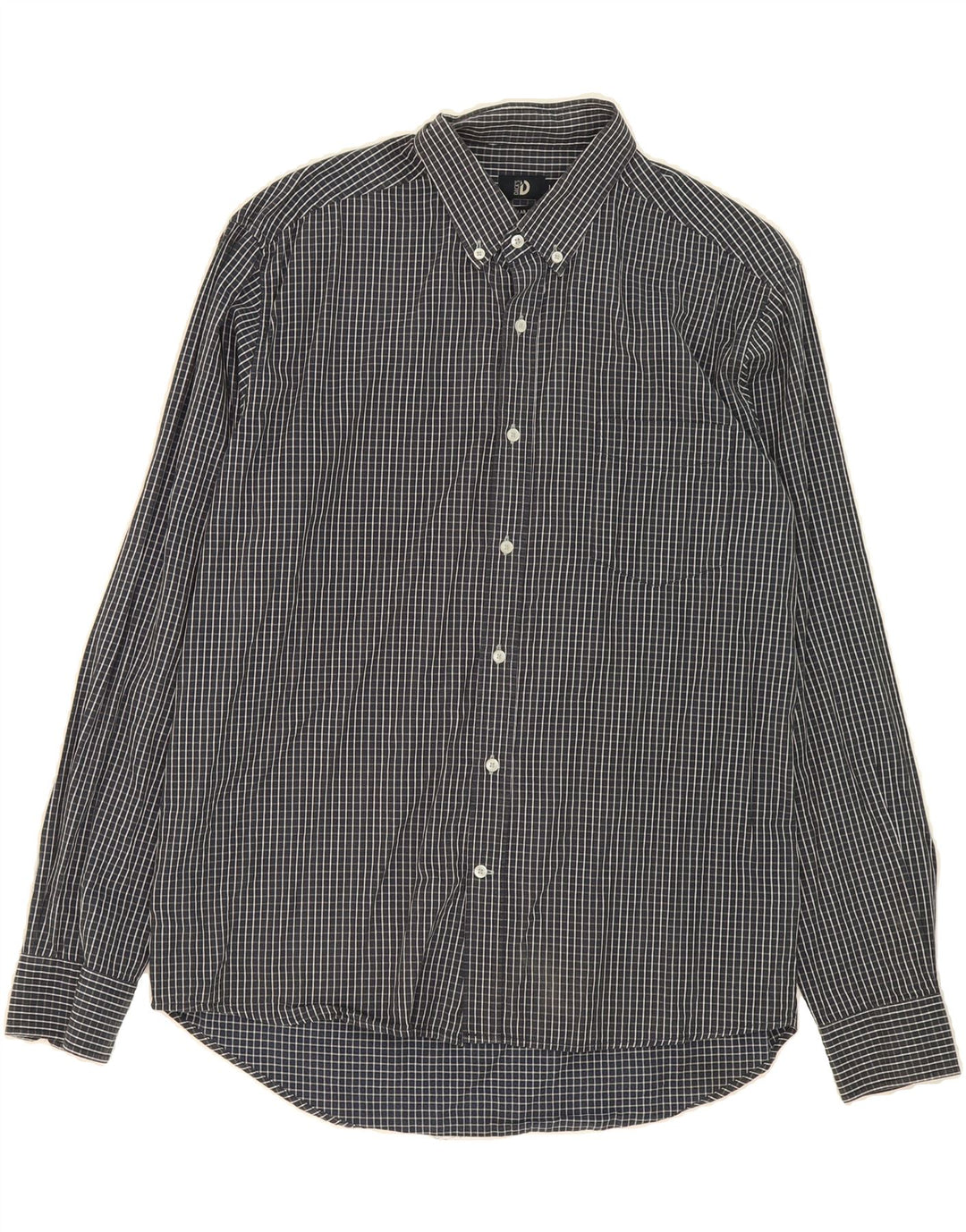 DACK'S Mens Regular Fit Shirt Large Black Check Cotton Vintage Dack's and Second-Hand Dack's from Messina Hembry 