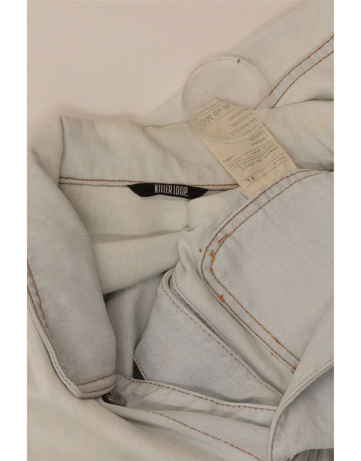 KILLER LOOP Chaqueta vaquera para hombre UK 42 XL Algodón azul