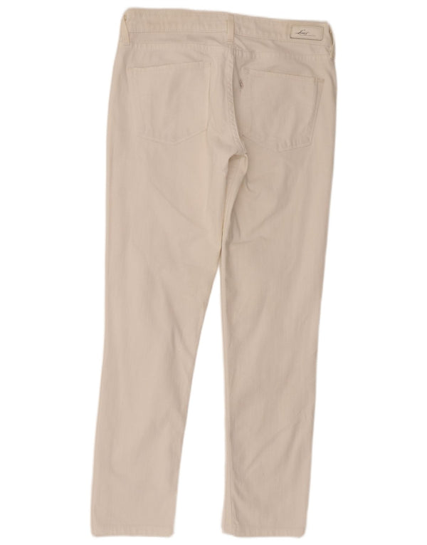 Vaqueros pitillo Levi's Demi Curve para mujer W29 L30 Algodón blanco
