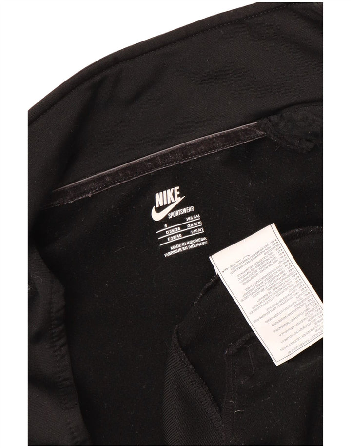 Nike - Chaqueta de chándal para mujer, talla 8/10, talla pequeña, poliéster negro