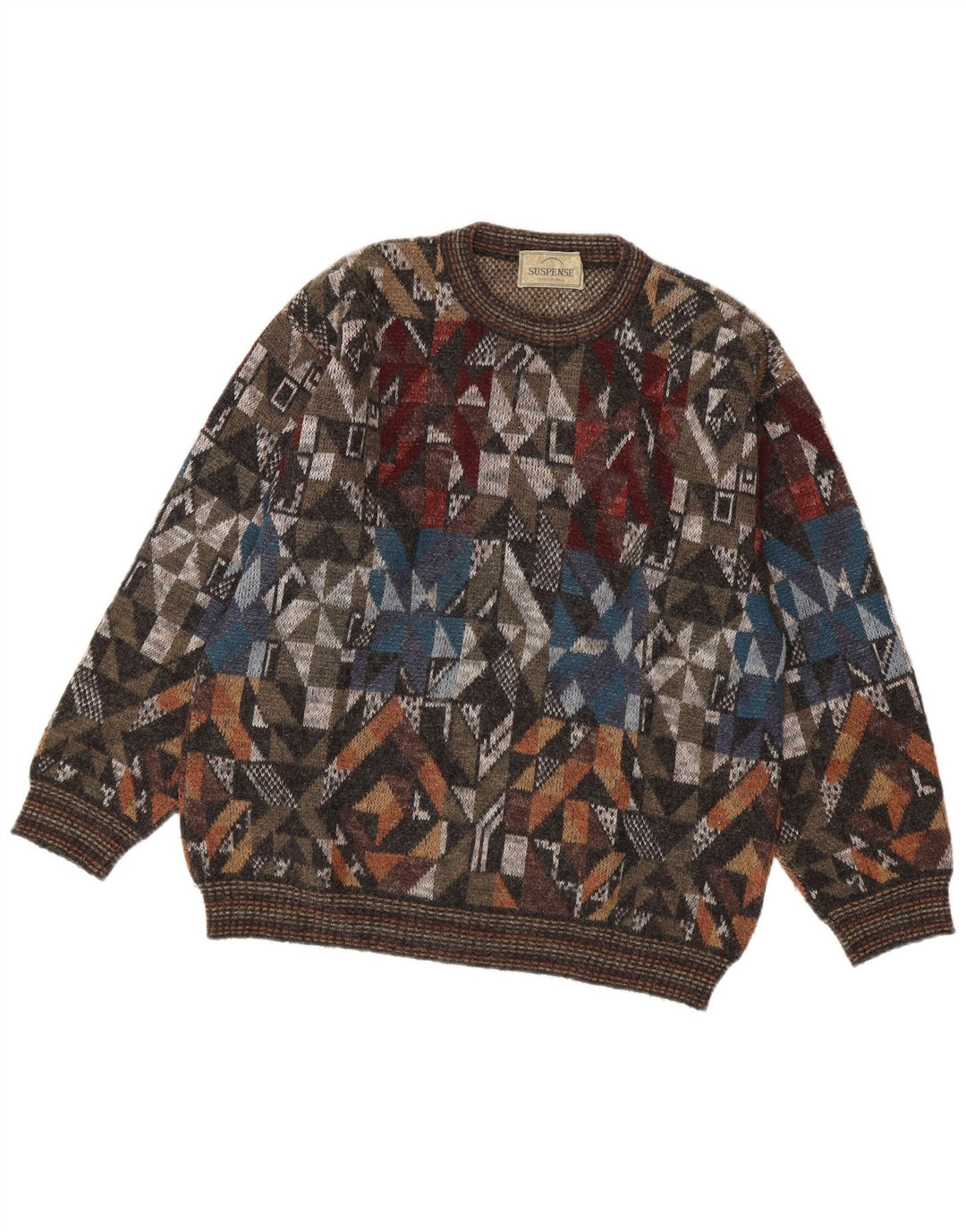 Suspense Jersey De Cuello Redondo Para Hombre IT 48 Medium Multicolor Geométrico