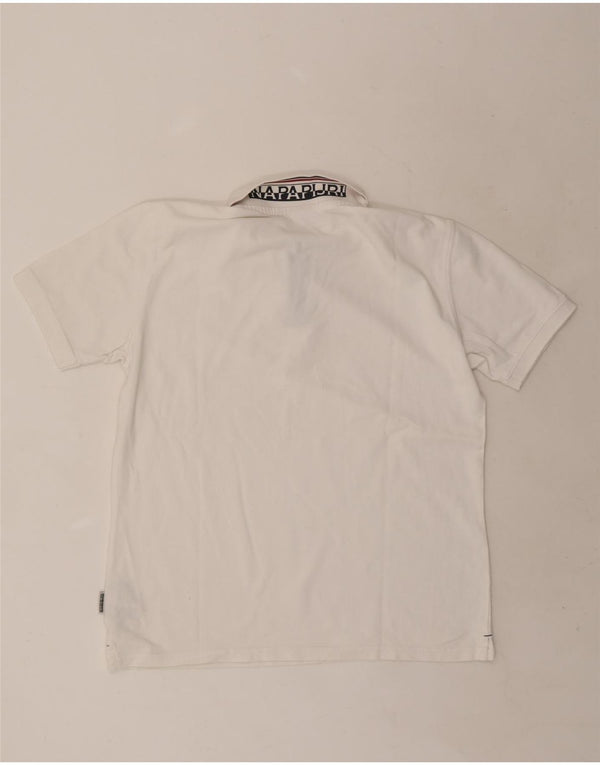 Napapijri Polo Hombre XL Blanco Algodón