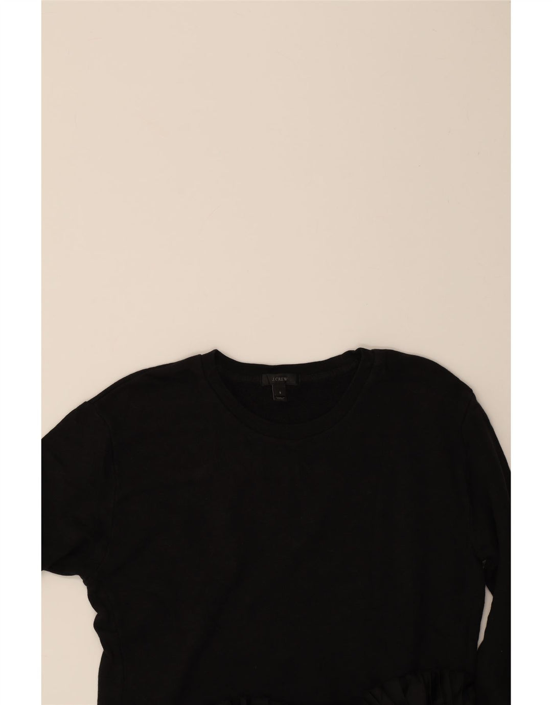 J. CREW Womens Sweatshirt Jumper UK 10 Small Black Cotton Vintage J. Crew and Second-Hand J. Crew from Messina Hembry 