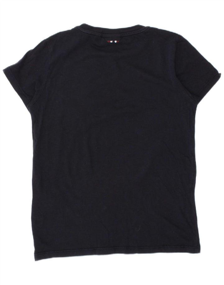 NAPAPIJRI Camiseta con gráfico geográfico para niños 7-8 años Algodón azul marino