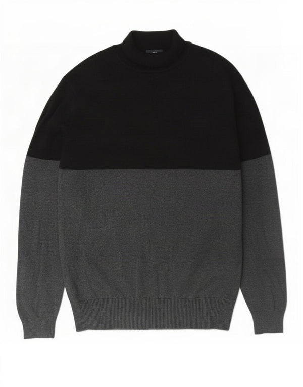 French Connection Suéter tipo jersey con cuello vuelto para mujer UK 44 Gris medio