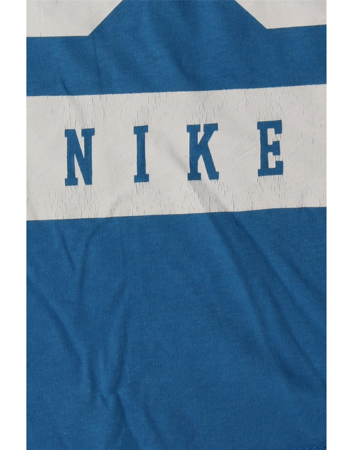 NIKE Camiseta sin mangas gráfica para mujer UK 44 Algodón azul medio