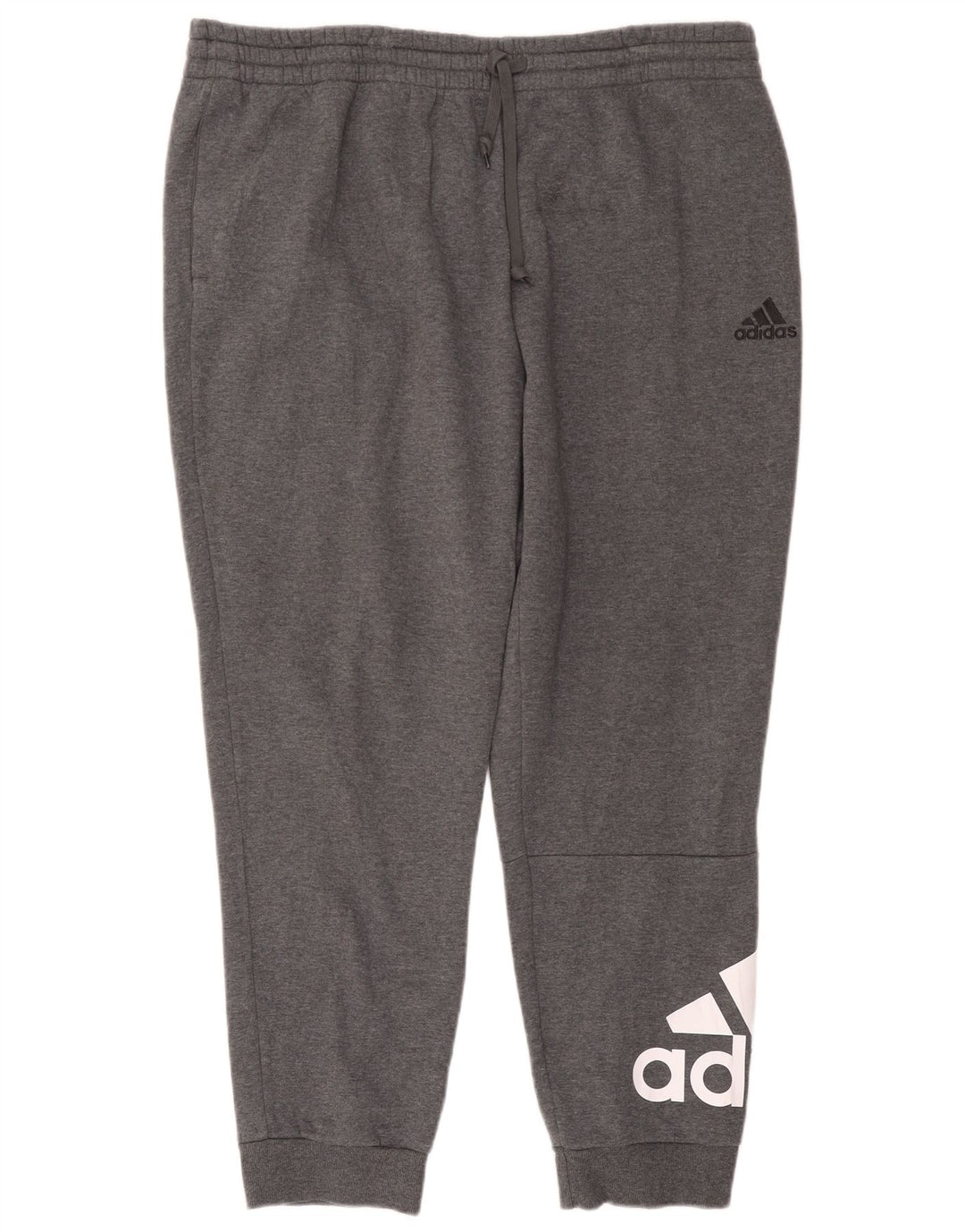 Adidas Mens Graphic Chándal Pantalones Joggers 2XL Gris Poliéster