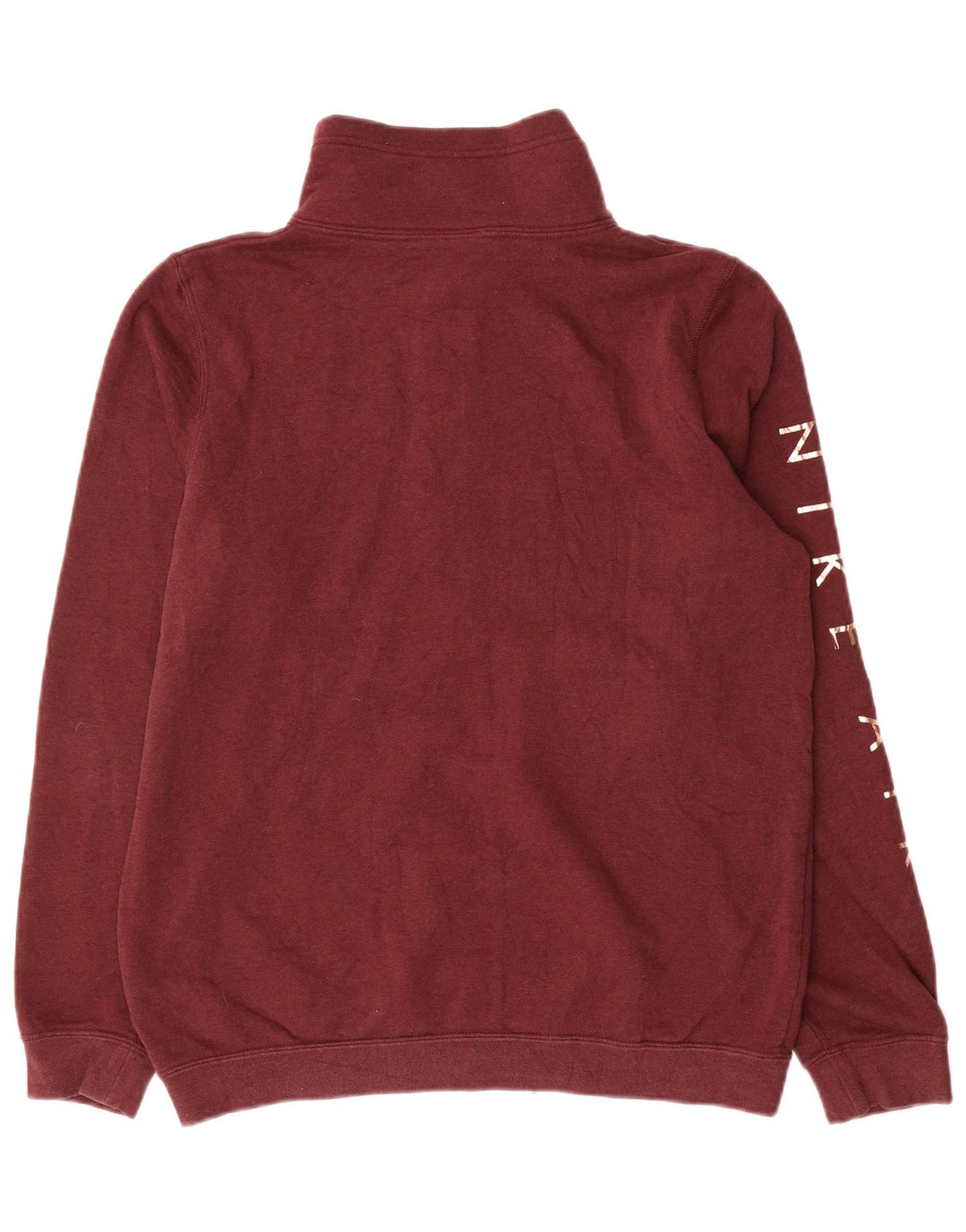 Nike - Sudadera con gráfico de gran tamaño para mujer, talla 10, color burdeos