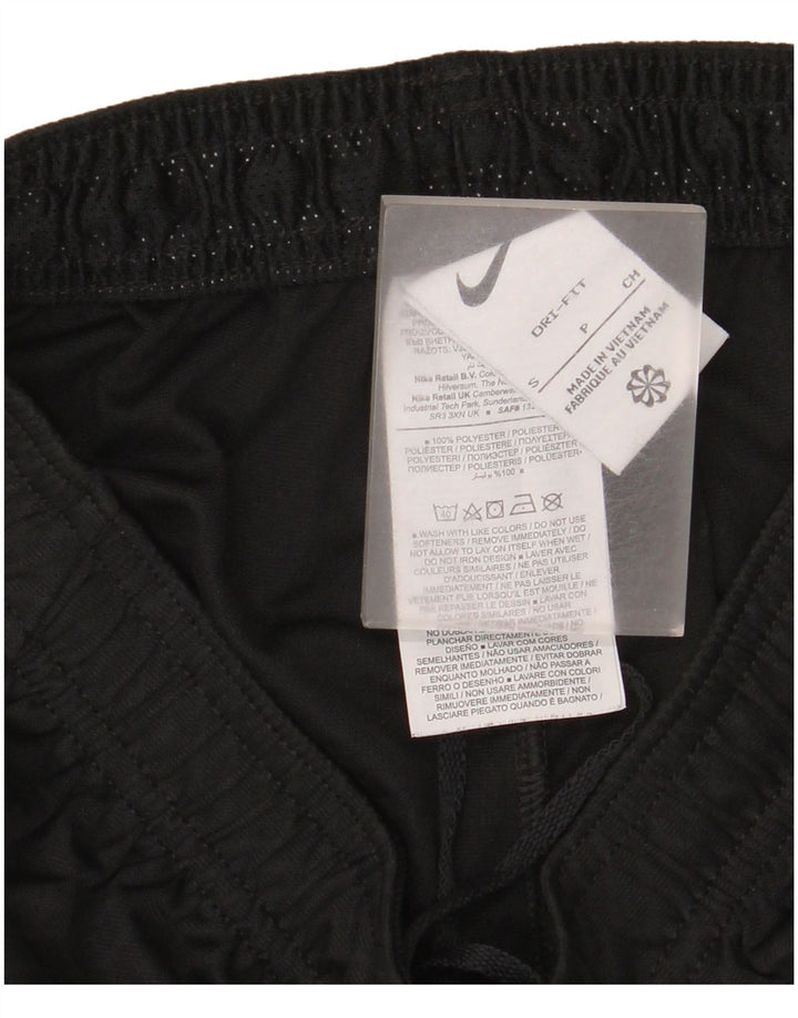Nike Pantalones cortos deportivos Dri Fit para mujer UK 8 Small Poliéster negro