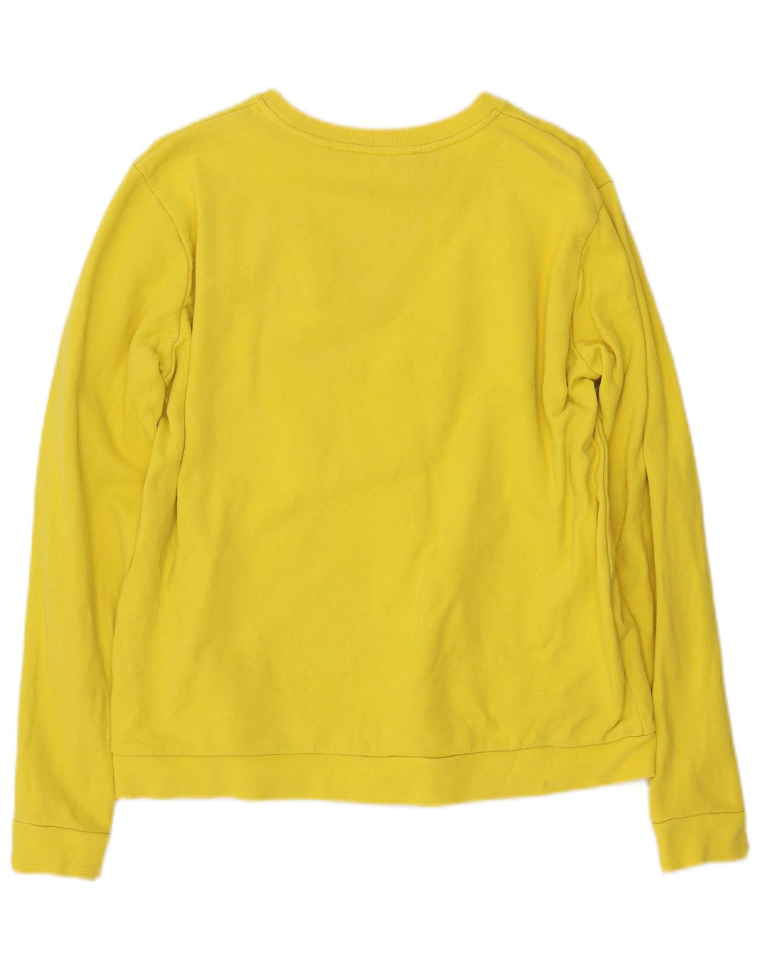 KARL LAGERFELD Sudadera para mujer Jumper UK 40 Grande Algodón amarillo