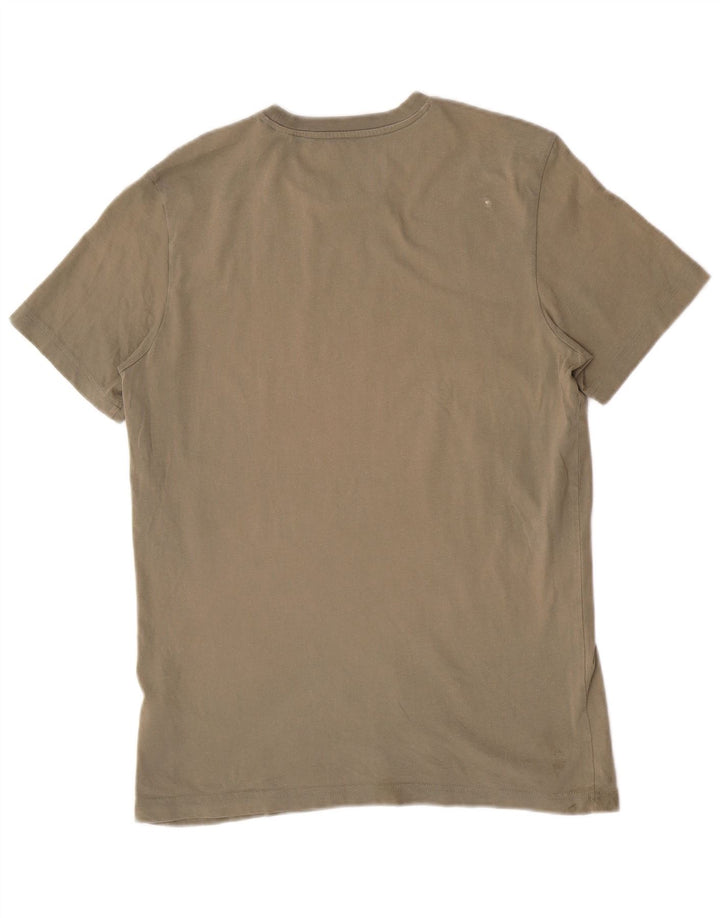 Adidas Hombre Camiseta Gráfica Top Medium Khaki Algodón