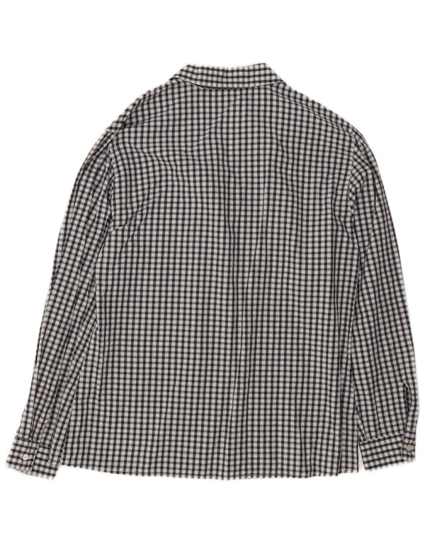 Sisley Blusa Camisera para Dormir para Mujer IT 44 Medium Azul Marino Algodón Vichy