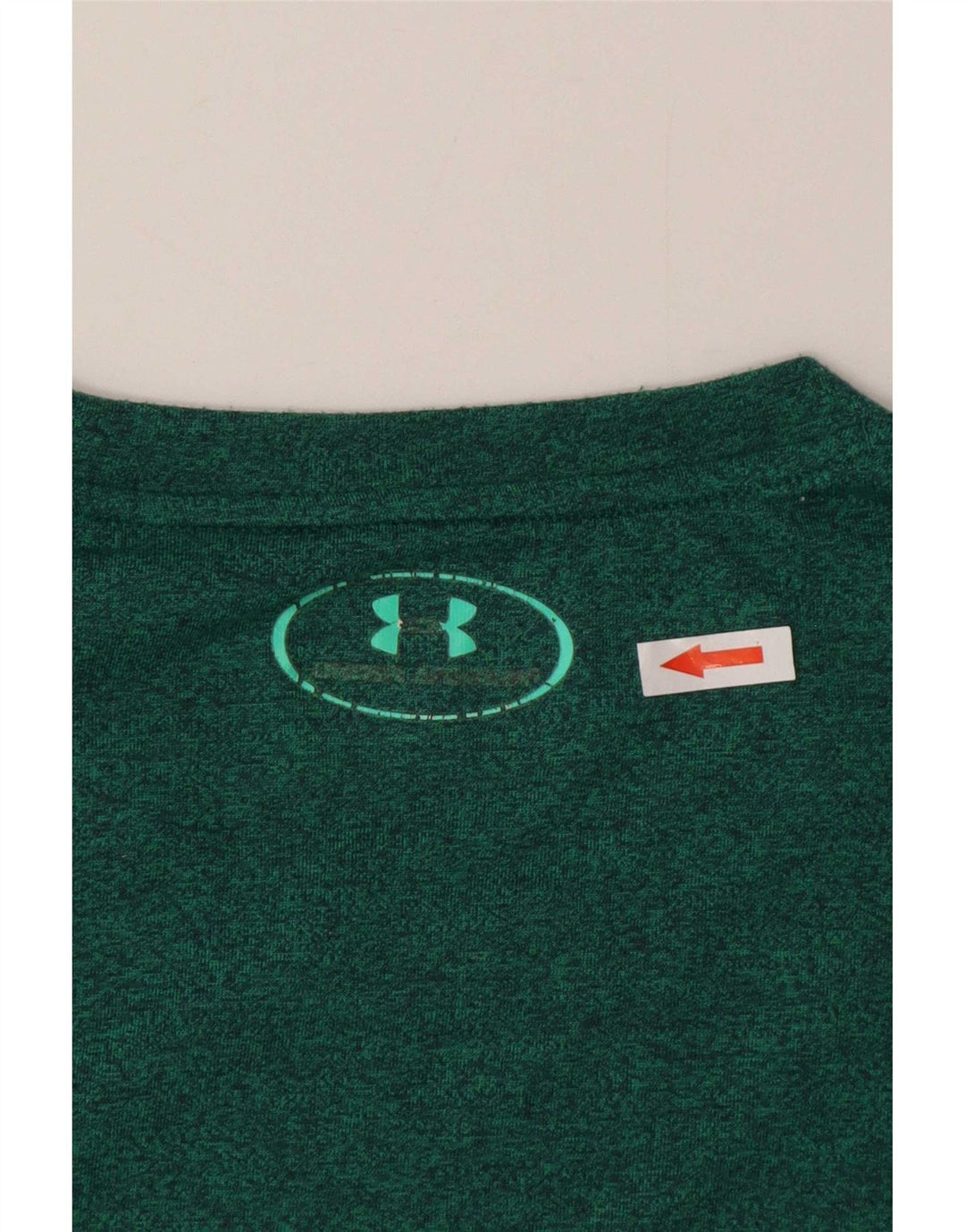 Under Armour Camiseta holgada para hombre Top medio verde moteado