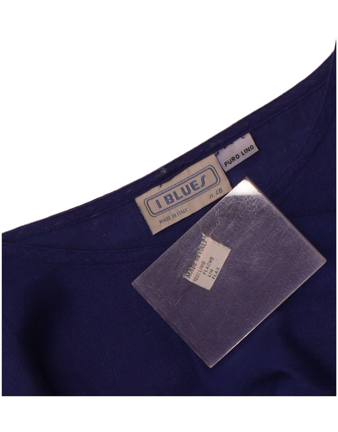 Blusa para mujer i Blues IT 48 XL Lino azul