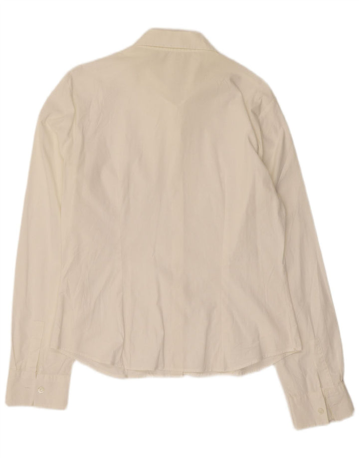 Camisa Benetton Mujer ES 42 Mediano Blanco