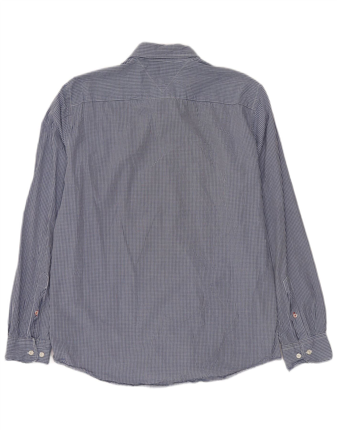 TOMMY HILFIGER Camisa de corte regular para hombre de algodón a cuadros azul grande