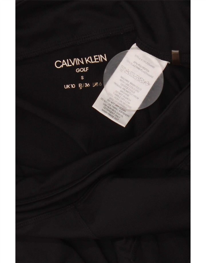 Calvin Klein Leggings con gráfico de golf para mujer UK 10 Small Poliéster negro