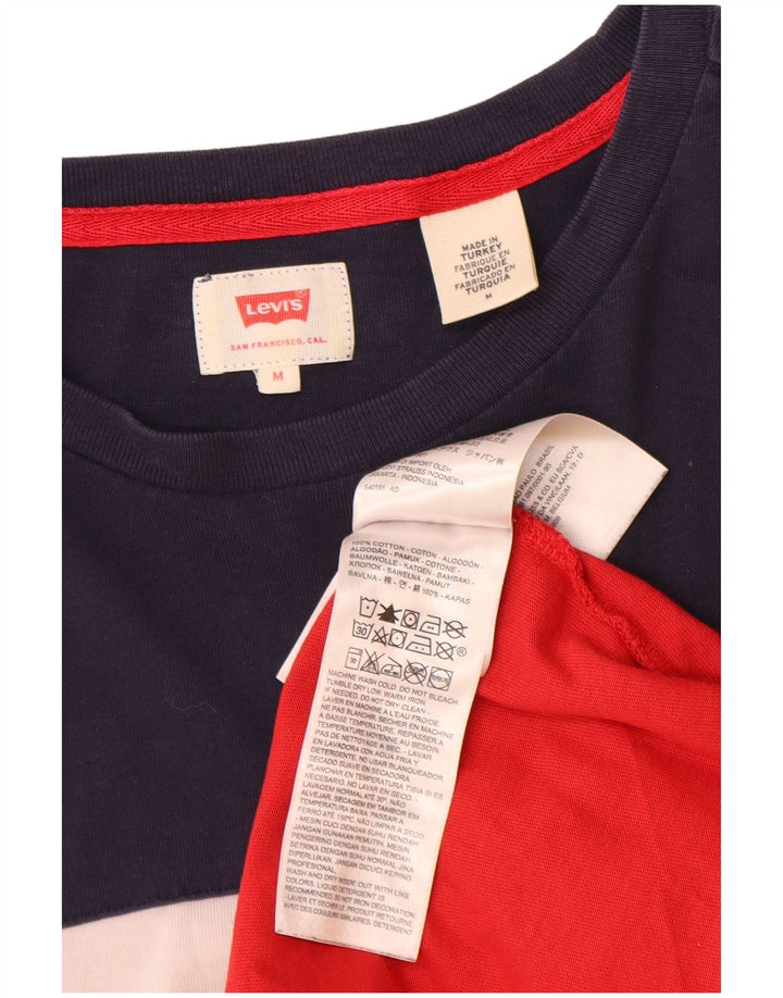 Levi's Camiseta gráfica para hombre Top mediano de algodón con bloques de color multicolor