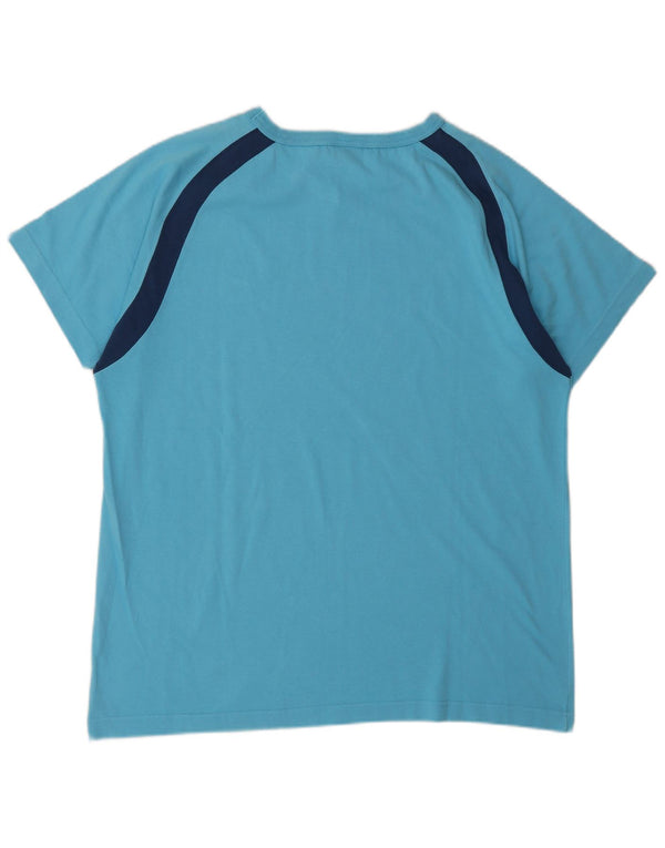 Nike Camiseta para hombre UK 42/44 Large Azul Colorblock