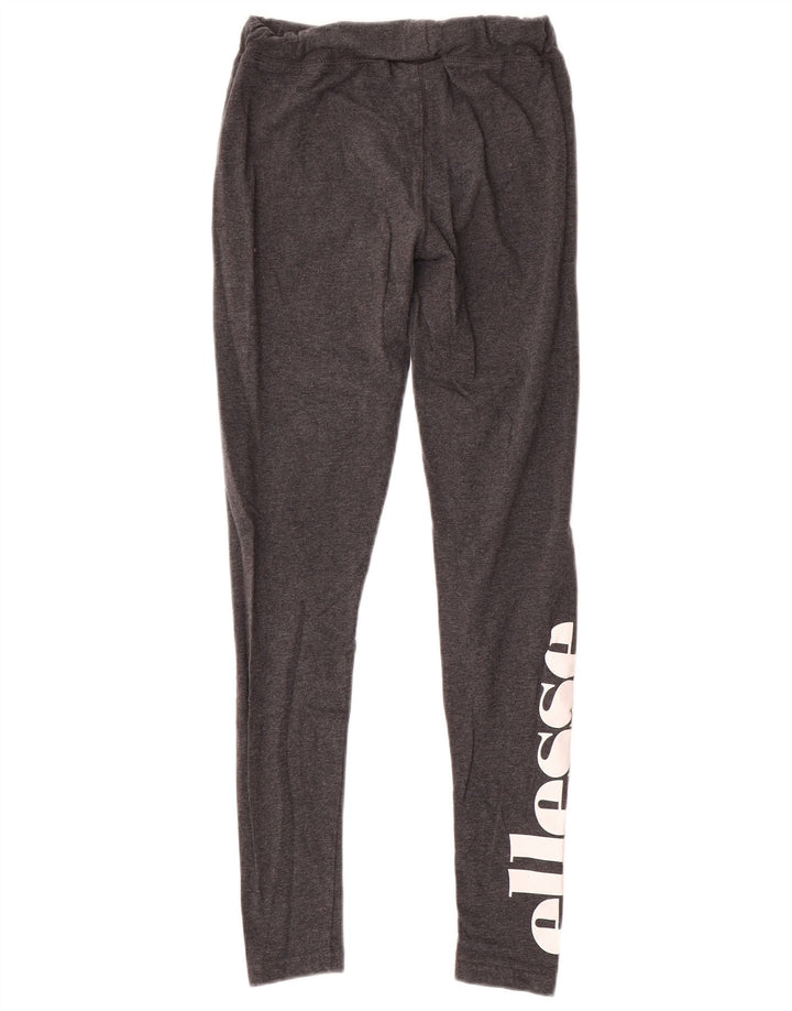Ellesse Leggings gráficos para mujer UK 10 Small Gris Algodón