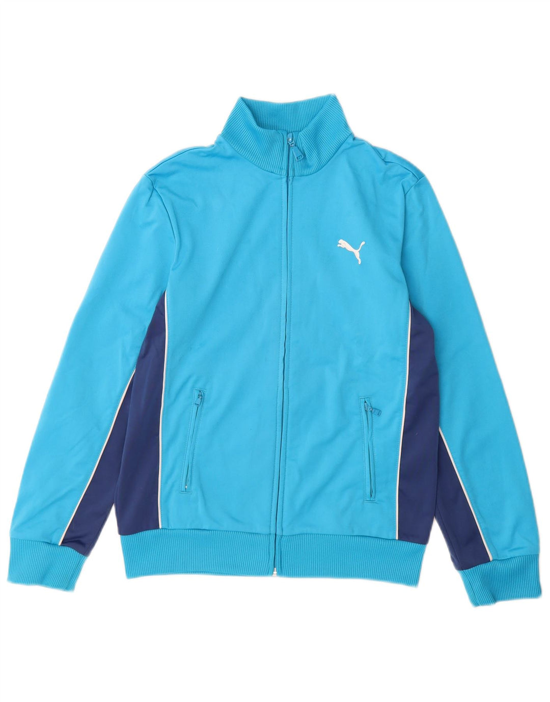Adidas - Chaqueta de chándal para niño, 11-12 años, color azul, poliéster